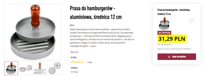 prasa do hamburgerów
