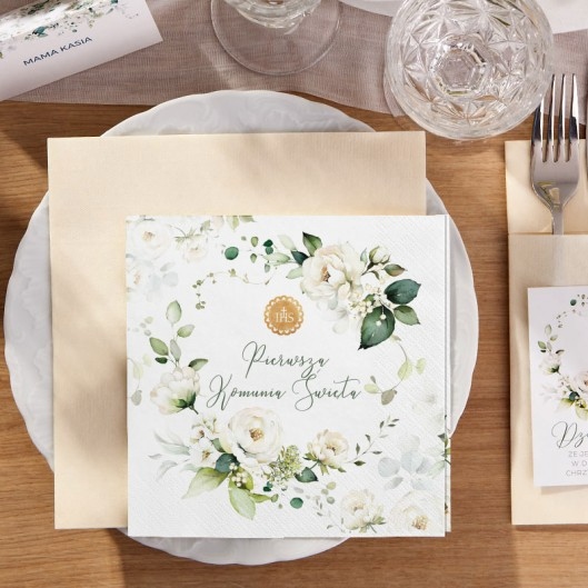 dekoracje i dodatki do organizacji przyjęcia komunijnego